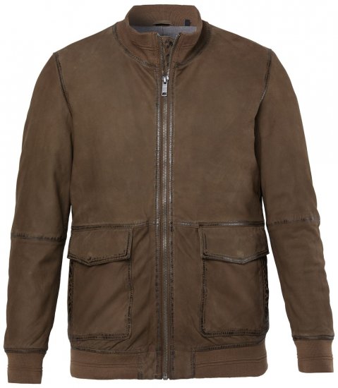 JP1880 851511 Ruskindsjakke i lammeskind Brun - Jakker - Jakker i store størrelser, 2XL- 12XL