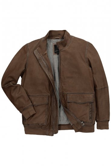 JP1880 851511 Ruskindsjakke i lammeskind Brun - Jakker - Jakker i store størrelser, 2XL- 12XL