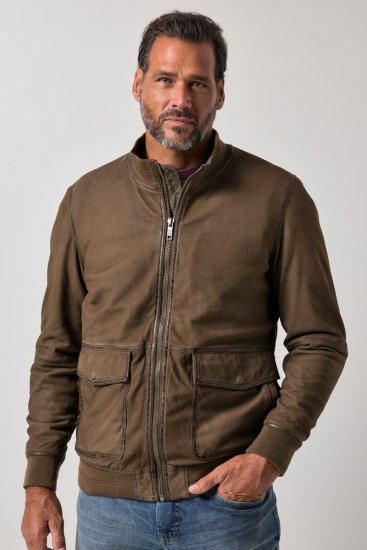 JP1880 851511 Ruskindsjakke i lammeskind Brun - Jakker - Jakker i store størrelser, 2XL- 12XL