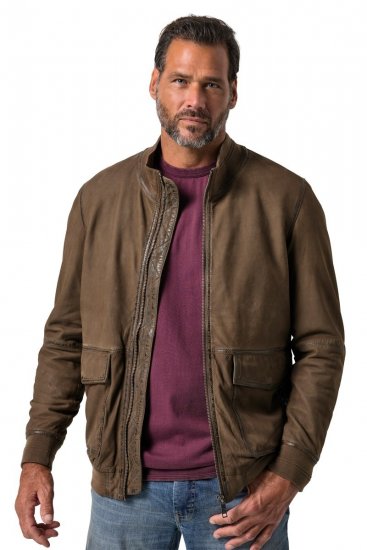 JP1880 851511 Ruskindsjakke i lammeskind Brun - Jakker - Jakker i store størrelser, 2XL- 12XL