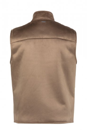 JP1880 851516 Ruskindsvest med teddyfor Beige - Jakker - Jakker i store størrelser, 2XL- 12XL