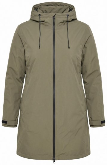 Ulla Popken 851560 Funktionsjakke Olivengrøn - Jakker - Dame jakker i store størrelser