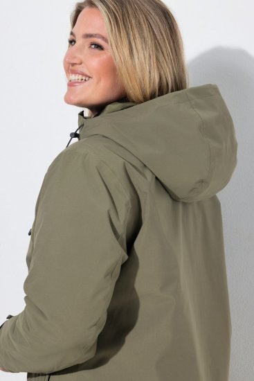 Ulla Popken 851560 Funktionsjakke Olivengrøn - Jakker - Dame jakker i store størrelser