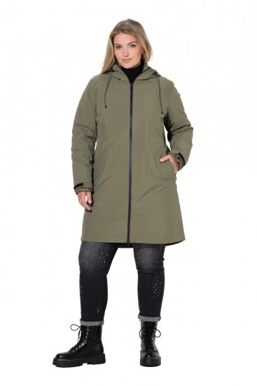 Ulla Popken 851560 Funktionsjakke Olivengrøn - Jakker - Dame jakker i store størrelser