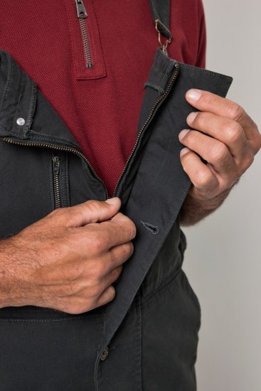 JP1880 851722 Smækbukser med lynlås Antracit - Jeans og bukser - Herrejeans og bukser i store størrelser W40-W70