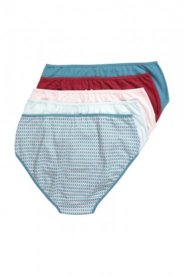 Ulla Popken 851725 Mønstrede trusser 5-pak Lilla - Trusser - 