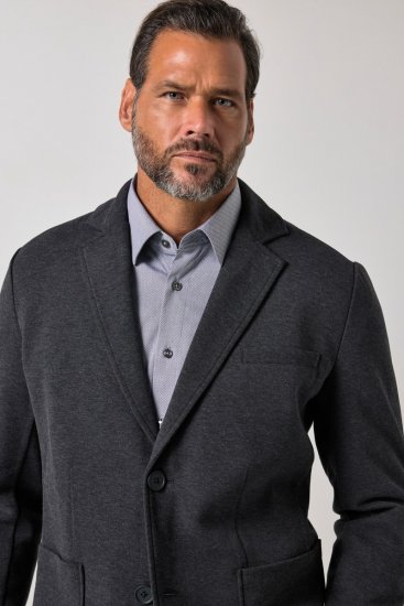 JP1880 Naples Flexnamic Jerseyblazer Koksgrå meleret - Habitter og blazere - Habitter og jakkesæt i store størrelser