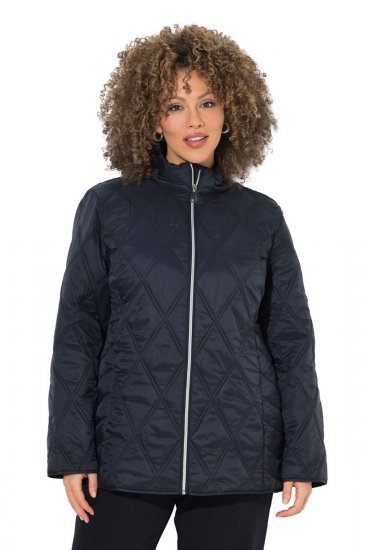 Ulla Popken 851777 Quiltet jakke Sort - Jakker - Dame jakker i store størrelser