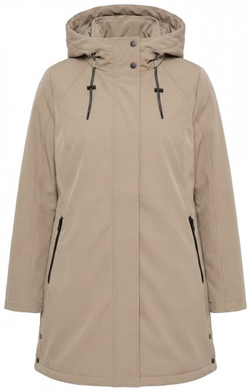 Ulla Popken 851789 Funktionsfrakke Brun - Frakker - Frakker i store størrelser