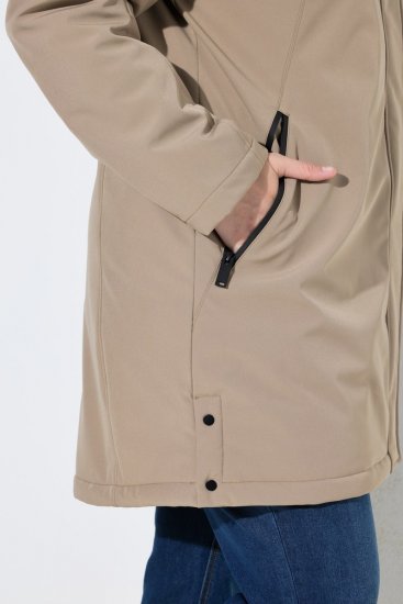 Ulla Popken 851789 Funktionsfrakke Brun - Frakker - Frakker i store størrelser