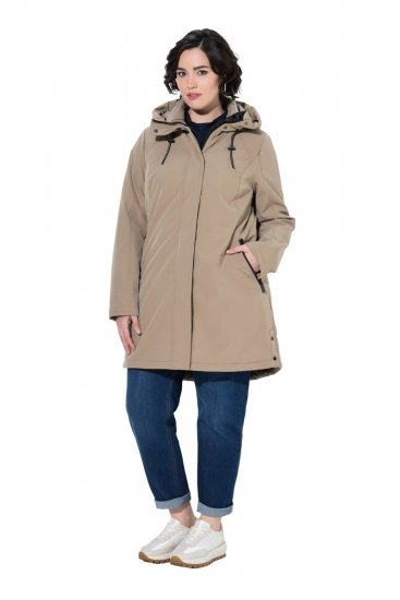Ulla Popken 851789 Funktionsfrakke Brun - Frakker - Frakker i store størrelser