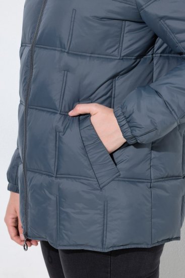 Ulla Popken 851791 Quiltet jakke Mørkeblå - Jakker - Dame jakker i store størrelser