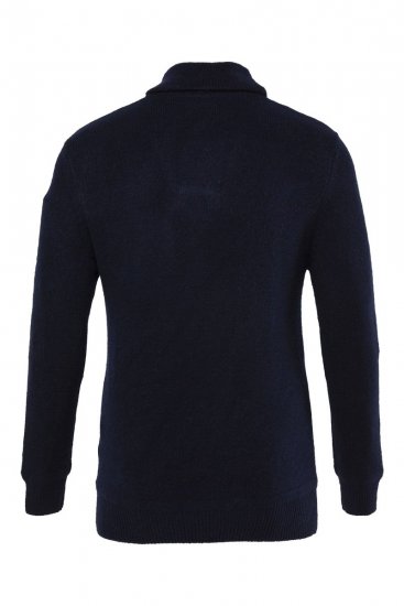 JP1880 851795 Striktrøje med sjalskrave Mørkeblå TALL - TALL trøjer - TALL sweatshirts til høje mænd
