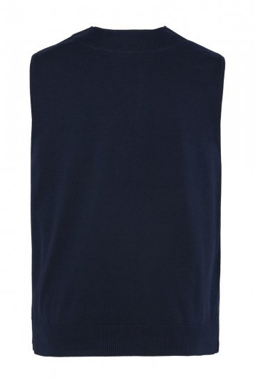 JP1880 851800 Tweedvest i fiskebensmønster Mørkeblå - Habitter og blazere - Habitter og jakkesæt i store størrelser