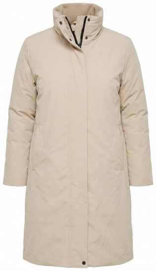 Ulla Popken 851811 Vatteret frakke Beige - Frakker - Frakker i store størrelser
