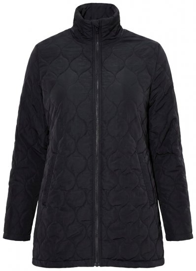 Ulla Popken 851831 Quiltet jakke Sort - Jakker - Dame jakker i store størrelser