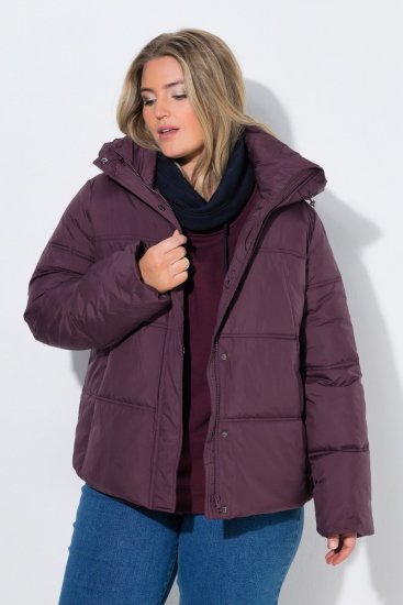Ulla Popken 851832 Quiltet jakke Brun - Jakker - Dame jakker i store størrelser