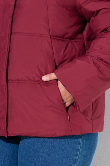 Ulla Popken 851832 Quiltet jakke Rød - Jakker - Dame jakker i store størrelser