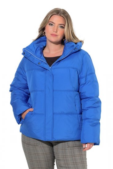 Ulla Popken 851832 Quiltet jakke Petrol - Jakker - Dame jakker i store størrelser