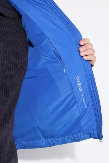 Ulla Popken 851833 Quiltet vest med ståkrave Blå - Veste - 
