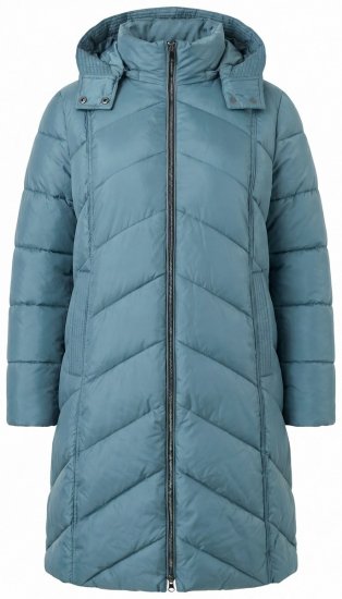 Ulla Popken 851842 Vatteret frakke Khaki - Frakker - Frakker i store størrelser
