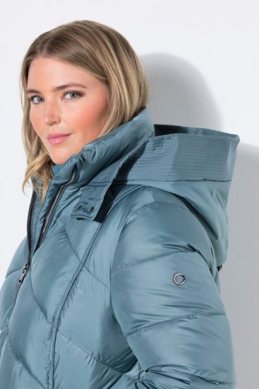 Ulla Popken 851842 Vatteret frakke Khaki - Frakker - Frakker i store størrelser