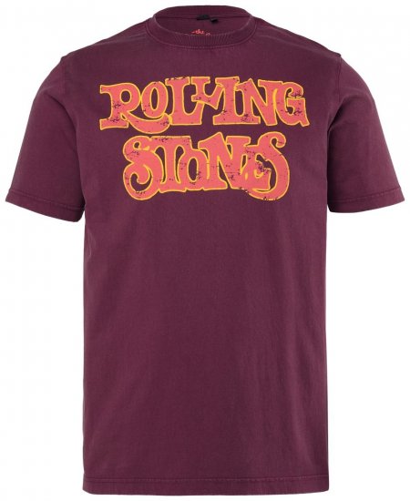 JP1880 851910 Rolling Stones Vintage Logo T-shirt Aubergine - Band T-shirts - Band T-shirts til mænd