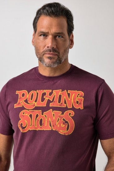 JP1880 851910 Rolling Stones Vintage Logo T-shirt Aubergine - Band T-shirts - Band T-shirts til mænd