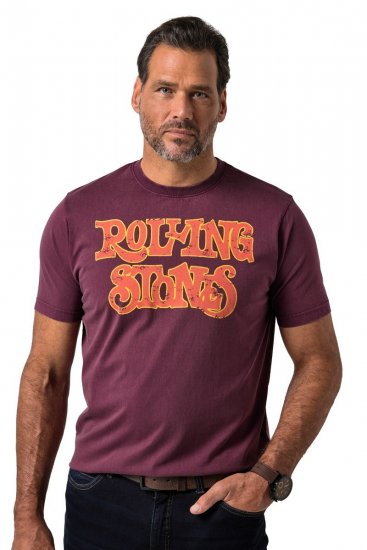 JP1880 851910 Rolling Stones Vintage Logo T-shirt Aubergine - Band T-shirts - Band T-shirts til mænd