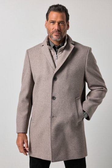 JP1880 851999 Business Uldfrakke Beige - Jakker - Jakker i store størrelser, 2XL- 12XL