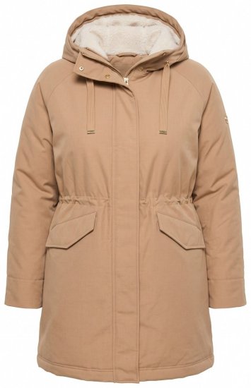 Ulla Popken 852028 Parka Beige - Frakker - Frakker i store størrelser