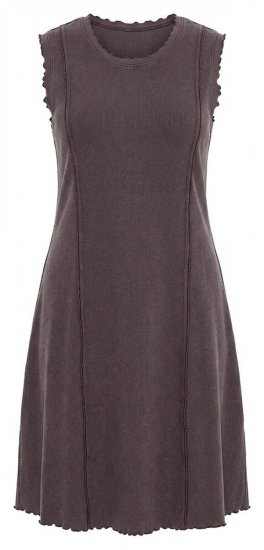 Ulla Popken 852190 Jerseykjole Mahognibrun - Sommerkjoler - Sommerkjoler i store størrelser