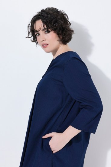 Ulla Popken 852191 Denimkjole med lommer Denimblå - Kjoler - Kjoler til alle størrelser