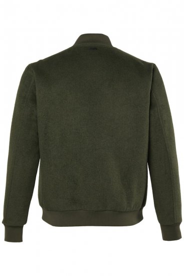 JP1880 852294 Jakke i uldmix med ståkrave Khakigrøn - Jakker - Jakker i store størrelser, 2XL- 12XL