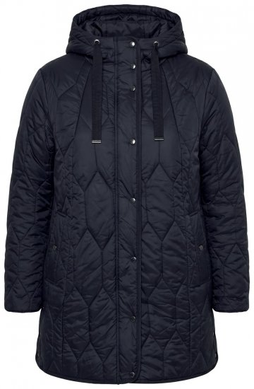 Ulla Popken 852413 Quiltet jakke Sort - Jakker - Dame jakker i store størrelser