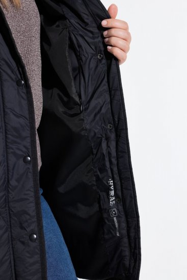 Ulla Popken 852413 Quiltet jakke Sort - Jakker - Dame jakker i store størrelser