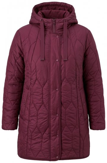Ulla Popken 852413 Quiltet jakke Blomme - Jakker - Dame jakker i store størrelser