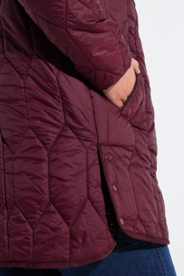 Ulla Popken 852413 Quiltet jakke Blomme - Jakker - Dame jakker i store størrelser