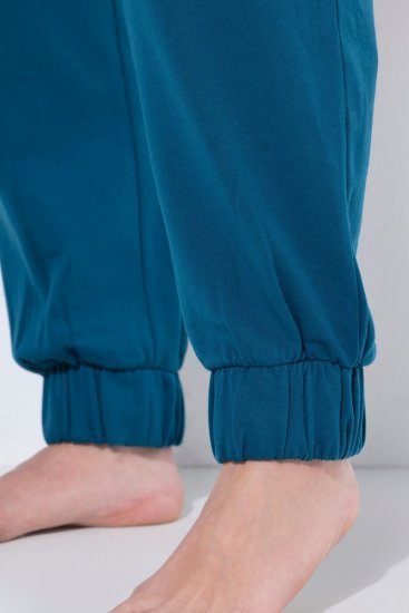 Ulla Popken 852725 Hjemmebukser Petrol - Pyjama/Loungewear - 