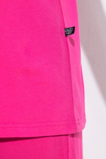 Ulla Popken 852747 Langærmet pyjamasoverdel Rosa - Pyjama/Loungewear - 