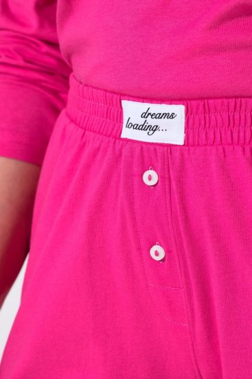 Ulla Popken 852752 Stribede pyjamasshorts 2-pak Rosa - Pyjama/Loungewear - 