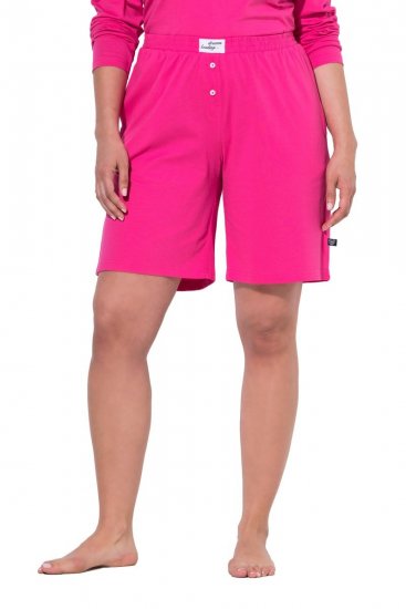 Ulla Popken 852752 Stribede pyjamasshorts 2-pak Rosa - Pyjama/Loungewear - 