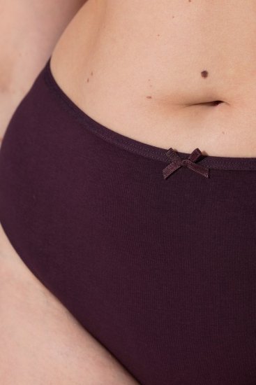 Ulla Popken 852758 Mønstrede stringtrusser 5-pak Blomme - Trusser - 