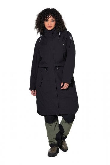 Ulla Popken 852901 Funktionsfrakke Sort - Frakker - Frakker i store størrelser