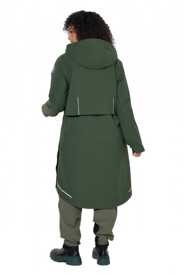 Ulla Popken 852901 Funktionsfrakke Olivengrøn - Frakker - Frakker i store størrelser