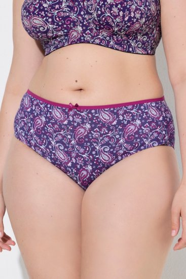 Ulla Popken 852935 Blomstrede trusser 5-pak Kongeblå - Trusser - 