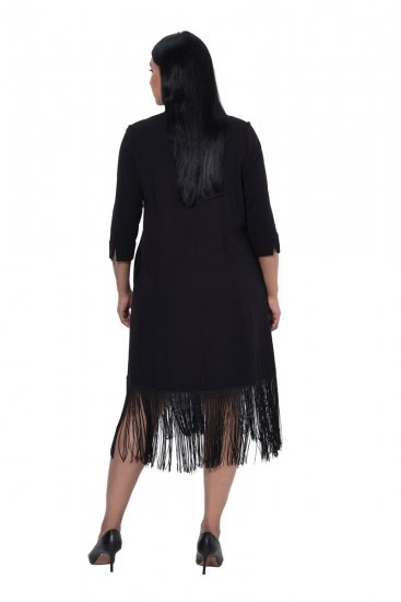 Ulla Popken 852937 Jerseykjole Sort - Jerseykjoler - 