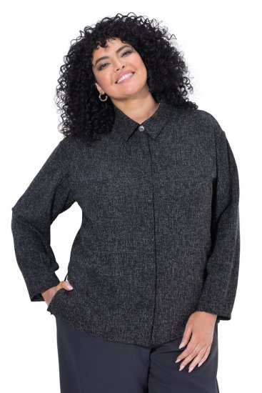 Ulla Popken 853477 Jakke Olivengrøn - Jakker - Dame jakker i store størrelser