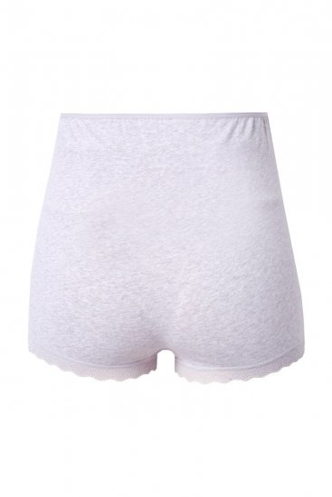 Ulla Popken 853631 Graviditetstrusser med blonde Gråmeleret - Trusser - 