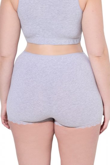 Ulla Popken 853631 Graviditetstrusser med blonde Gråmeleret - Trusser - 